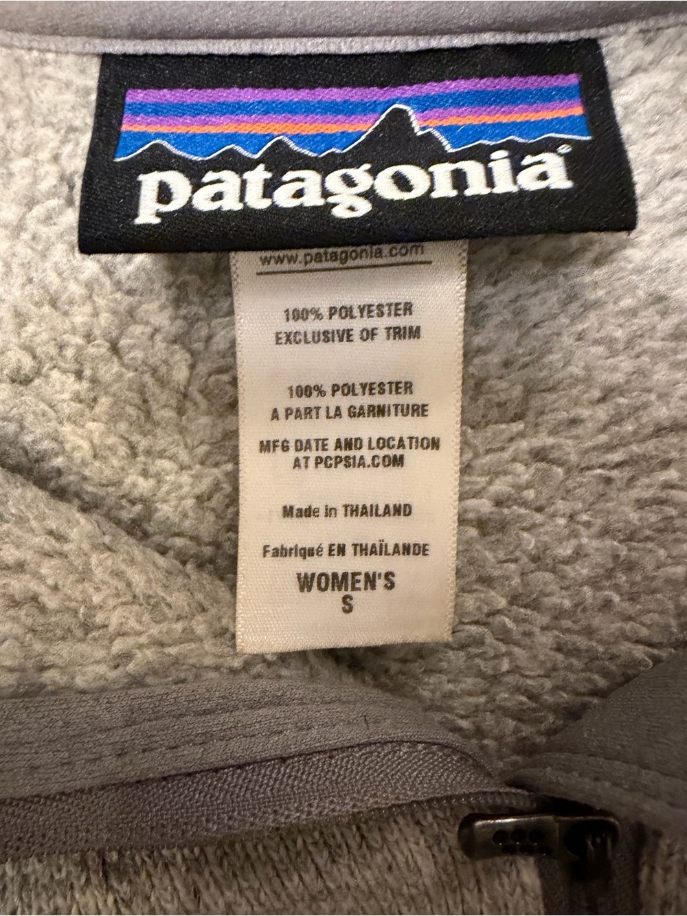 Patagonia Women's Better Sweater 1/4-Zip Fleece - Natural Oatmeal Small - Picture 7 of 10